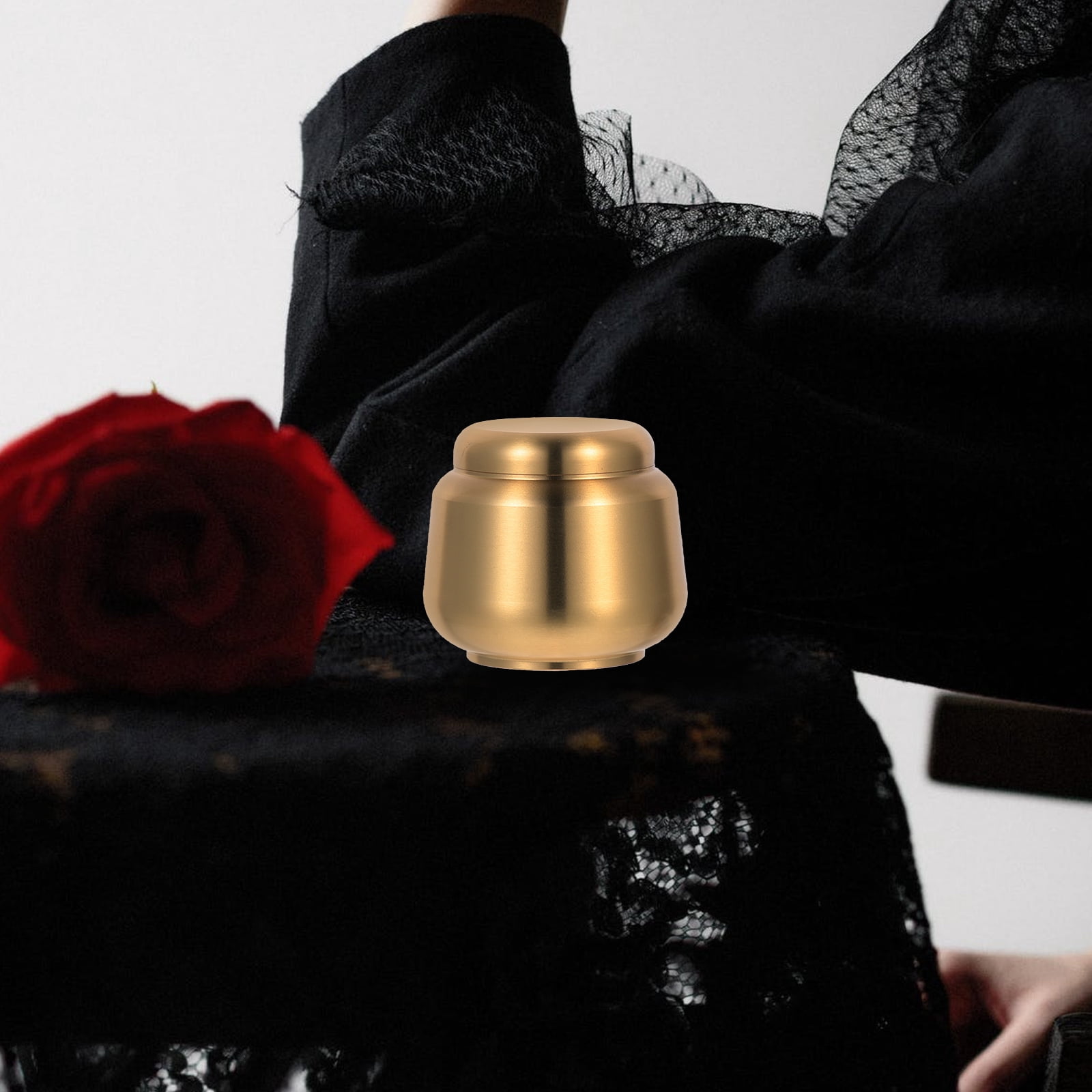 Set of 3 Human Urn Small Containers for Ashes Baby Urns Commemorate Pet Copper