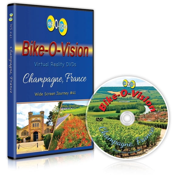 Bike-O-Vision Virtual Reality DVD Champagne, France Wide Screen Journey #41