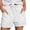 White, variant on WAYUTE Women's Shorts Straight Leg High Waist Sports Loose Shorts Trendy Solid Color with Pockets Stretchy for Summer Casual Outdoor