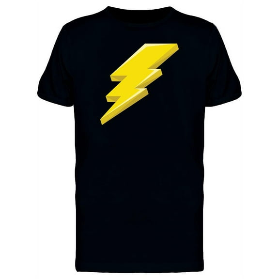 Smartprints Mens Graphic Tee - Flash, Yellow Thunder Doodle - Regular Fit 100% Cotton