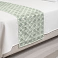 thumbnail image 2 of Abstract Bed Runner, Continuous Pattern with Pastel Symmetric Elements, Decorative Accent Bedding Scarf for Hotels Homes and Guestrooms, Twin, Reseda Green Green, by Ambesonne, 2 of 2