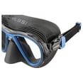 thumbnail image 4 of Visor Máscara Adulto CRESSI  Quantum Negro/Azul Dos Lentes Transparentes Bajo Volumen Antiempañante, 4 of 6