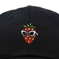 thumbnail image 2 of Dalix Strawberry Embroidered Cap Cotton Baseball Summer Cool Dad Hat Womens in Black, 2 of 5