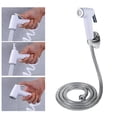 thumbnail image 4 of Rociador de bidé de mano para inodoro, lavadora de pañales de tela de mano, kit de rociador de de blanco, 4 of 9