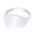 thumbnail image 3 of AFFY Comfort Fit Square Signet Ring In 14K White Gold Plated 925 Sterling Silver, Ring Size 13.5, 3 of 3