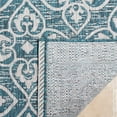 thumbnail image 5 of Safavieh Courtyard Amber Damask Indoor/Outdoor Area Rug, Blue/Gray, 6'7" x 9'6", 5 of 9