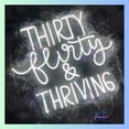 thumbnail image 5 of Shinelab Thirty Flirty & Thriving Neon Sign, Thirty Flirty Thriving Led Sign, Thirty Led Light Birthday 2767, 5 of 5