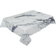thumbnail image 2 of White Tablecloth Rectangle/Oval Marble Abstract Geometric Table Cloth Outdoor Waterproof White Tablecloths for Party Picnic Indoor Table Cover for Dining/Kitchen 60x102inch, 2 of 6
