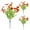 Watermelon Red, variant on Artificial Flowers 8 Bundles - Fade-Resistant Faux Plastic Plants for Home/Office/Wedding Decor
