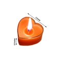 thumbnail image 6 of BalsaCircle 12 Red Unscented Heart Votive Tealight Candles Birthday Party, 6 of 8