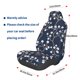 thumbnail image 3 of Balery Cherry Blossoms on Navy Background Funda de Asiento para Auto con Diseño - Cubierta Frontal Suave y Transpirable con Protector Antideslizante- 1 Unidad, 3 of 5