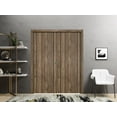 thumbnail image 3 of Sliding French Double Pocket Doors 72 x 80 inches | Planum 0016 White Silk with Frosted Glass | Kit Trims Rail Hardware | Solid Wood Interior Bedroom Sturdy Doors, 3 of 6
