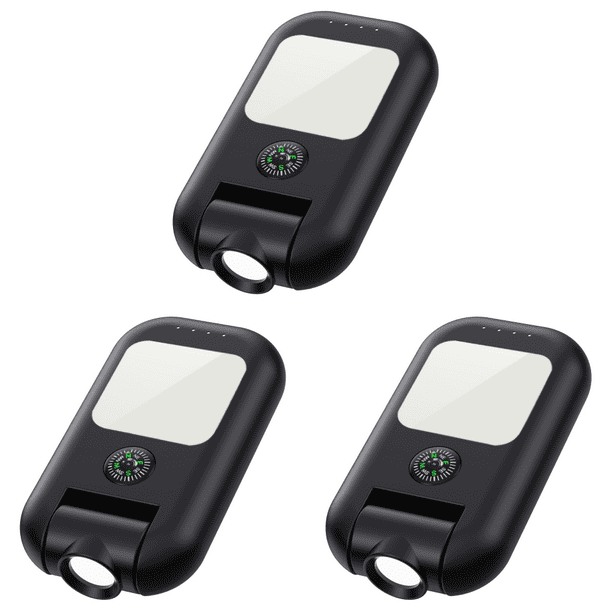 Lámpara de emergencia Linterna de bolsillo superbrillante para acampar al aire libre Negro