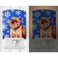 thumbnail image 2 of Caroline's Treasures LH9269CNL Brussels Griffon Winter Snowflakes Holiday Ceramic Night Light, 6x4x3", multicolor, 2 of 2
