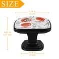 thumbnail image 4 of 4 Pcs Cabinet Handle Drawer Pulls Basketball Knobs with Screws Square Furniture Office Cabinet Knob Decoration, 4 of 7
