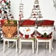 thumbnail image 5 of Juego de 2 fundas para respaldos de sillas navideñas, Papá Noel, muñeco de nieve, reno, funda para silla de mesa, decoración navideña para el hogar, cocina (A) ER, 5 of 5