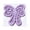 Altotux_UB023_12pcs_Lilac, variant on Altotux 1" 11 Colors of Embroidered Ribbon Bow Tie Venice Lace Patch Applique Motif Guipure Embellishment Scrapbooking Design Crafts Sewing Supplies Sold By 12 Pieces (Gray)