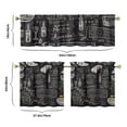 thumbnail image 6 of Kitchen Food Cooking Chef 3-Piece Kitchen Curtains Set Kitchen Curtains Sets with Valance for Windows Rod Pocket Machine Washable Kitchen Decor Decorations (54"x18"+2x27.5"x24"), 6 of 6