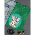 thumbnail image 3 of Plotting Cat T-Shirt Women -Kayomi Harai Designs, Female Medium, 3 of 4