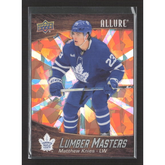 2024 Upper Deck Allure Lumber Masters Orange Matthew Knies LM-19 /399 NHL Card