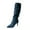 Navy, variant on Dasayo Beige Woman Boots Slouch Dress Mid-Calf Pointed Toe High Heel Wide Calf Boots Shoes for Women 35