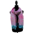 thumbnail image 3 of Sparkling Metallic Pashmina Shawl Wrap Scarf Evening Party Event Dress, 3 of 5