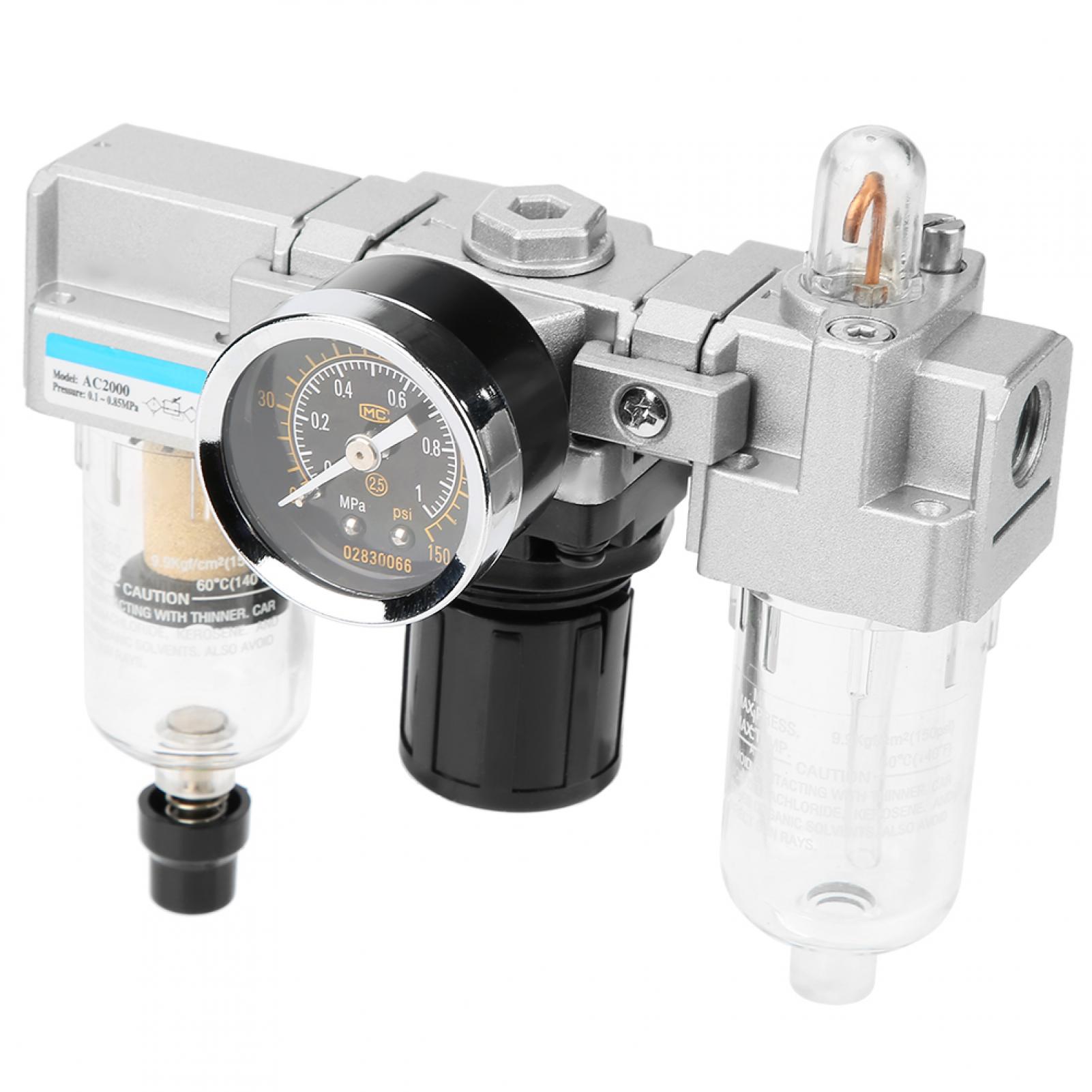 Air Pressure Regulator, With Gauge Air Filter Regulator, Filter