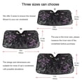 thumbnail image 5 of Yayeee Car Windshield Sun Shade Universal Fit Front Visor Protector, Gothic Floral Print, 5 of 8