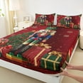 thumbnail image 3 of Feelyou Nutcracker Royal Guarder Bed Sheets, Merry Christmas King Sheets, Teen Kid Child Sheet Set, Breathable Home Decor, 4-Piece, 3 of 7