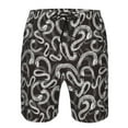 thumbnail image 3 of Logiee Hand Drawn Snake Print Mens Swim Trunks Quick Dry Board Shorts,Breathable Hawaii Beach Shorts Swimwear Bathing Suits-Medium, 3 of 6