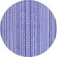 thumbnail image 1 of Ahgly Company Indoor Round Abstract Blue Modern Area Rugs, 7' Round, 1 of 4