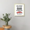 thumbnail image 6 of Designs ByLITA Life Without You Is Like Sushi Without Rice, 8 x 10 Black Framed Print Inspirational Wall Art | Decoration For Sushi Lovers, 6 of 6