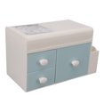thumbnail image 1 of Caja de almacenamiento de escritorio multifuncional fácil de abrir y cerrar contenedor de maquillaje de escritorio 3 cajones para almacenar bolígrafos cosméticos ANGGREK Otros, 1 of 7