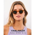 thumbnail image 2 of Anteojos de Sol VANLINKER VL9829 Retro Redondos 46mm Marrón, 2 of 5