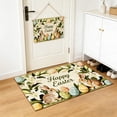 thumbnail image 1 of Sokhug Easter Bunny Non-Slip Absorbent Door Mat for Kitchen Bathroom Entryway, 15.75x23.62 Inches, Multicolor, 1 of 6