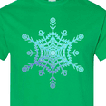 thumbnail image 4 of Inktastic Christmas Blue Ice Snowflake T-Shirt, 4 of 5