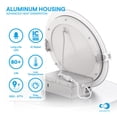 thumbnail image 3 of Infibrite 6 Inch Ultra-Thin Recessed LED Downlight, 12W 1,050LM, 5CCT Selectable, White Trim, Wet Rated, Triac Dimmable, ETL, FCC, Energy Star, 3 of 4