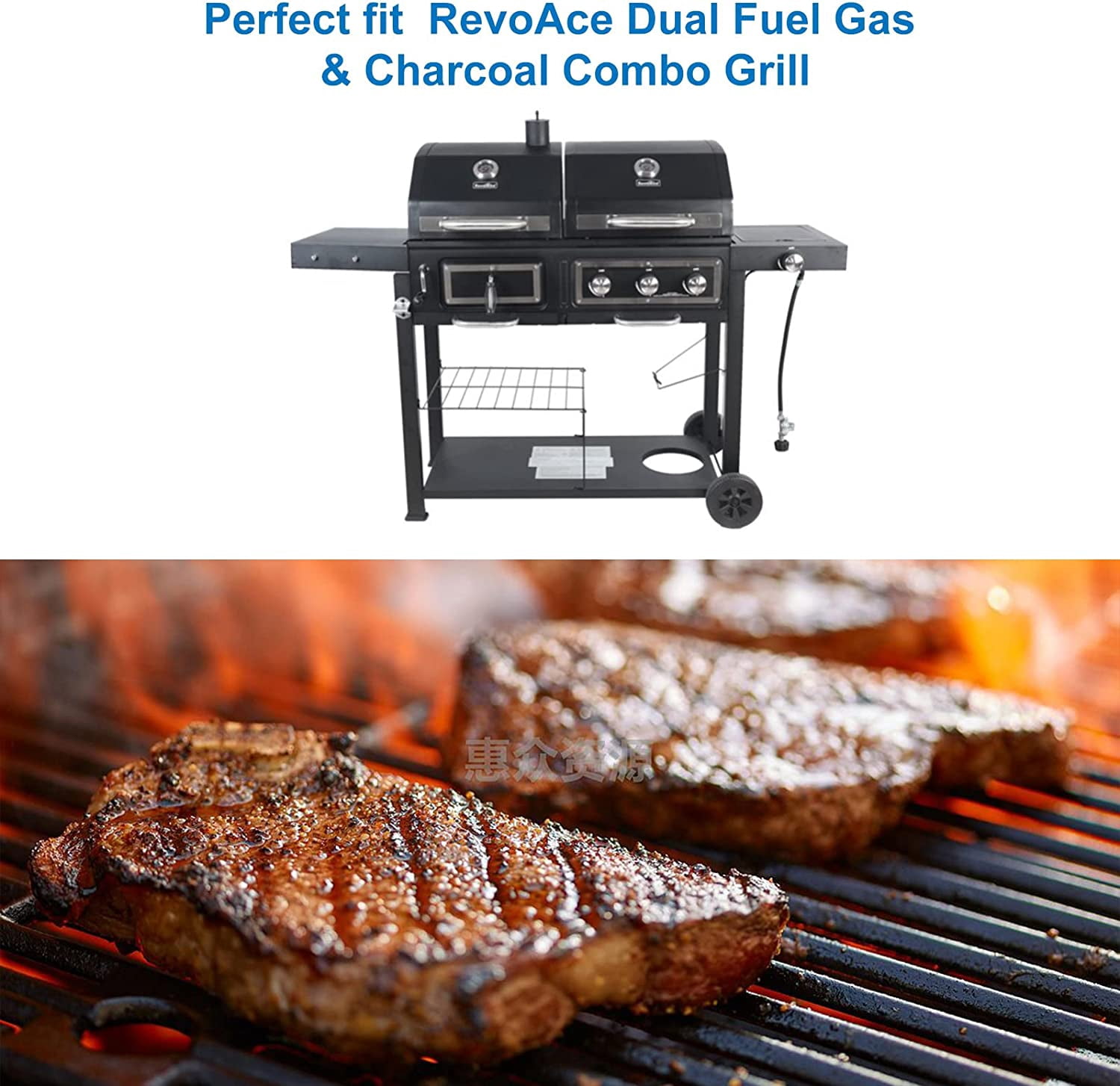 Set of Three Heat Plates and Three Burners with Electrodes for