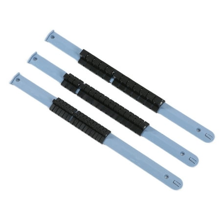 

3Pcs ABS Socket Organizer Multipurpose Socket Holder Rail Rack 1/4in 3/8in 1/2in Repairing Tools