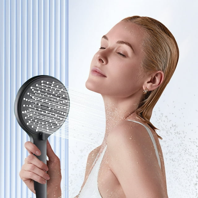 CEHVOM Large Panel Shower Head - High-Pressure Handheld Showerhead - High Pressure 5 Spray Modes Handheld Shower Head For The Elderly, ChildrenCan Be Used For Home,