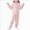 C561--Pink, variant on 3-4 Years Toddler Girl Fall Clothes Outfits Set Top & Sweatpants 2Pcs Cute Home Outdoor -8Y Children Pajamas Boys Flannel Cardigan Set Winter Thickened Girls Coral Brown