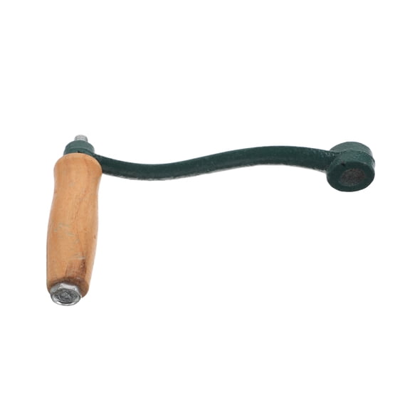 Metal Replacement Handle For Meat Grinders - Solid Metal Crank With Ergonomic Wooden Knob - Easy To Install Crank Arm - Fixes Broken Or Lost Handle