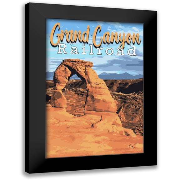 Prime, Marcus 11x14 Black Modern Framed Museum Art Print Titled - Grand Canyon Railroad 2