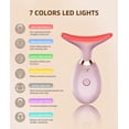 thumbnail image 2 of Masajeador de rostro y cuello ELISHINE, 7 colores, terapia de luz rosa, 2 of 8