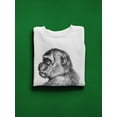 thumbnail image 3 of Macaque Pencil Drawing Sweatshirt Men -Image by Shutterstock, Male XX-Large, 3 of 4