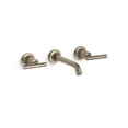 thumbnail image 6 of Kohler K-T14413-4 Purist 1.2 GPM Wall Mounted Widespread Bathroom Faucet - Nickel, 6 of 7