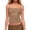 Brown, variant on Public Cropped Sequin Camisole Tops for Womens Trendy Spaghetti Strap Sparkle Cami Tank Tops Summer Square Neck Sleeveless Tops Undershirt Brown M