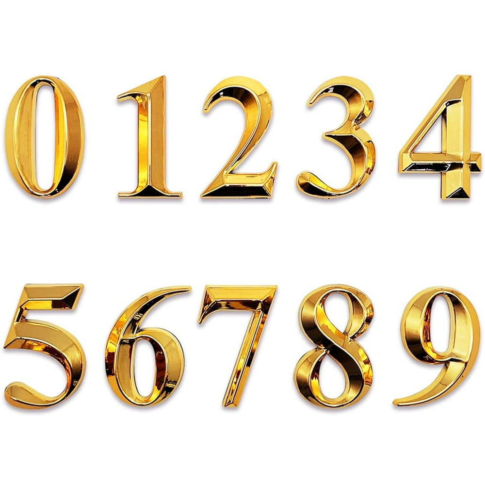 Doingart Self Adhesive Mailbox Numbers, 2 Inch Door Address Numbers ...