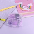 thumbnail image 6 of Mini Office Supply Kits – Includes Mini Stapler,Scissors, Staple Remover, Staples, Tape Dispenser (Purple), 6 of 7