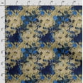 thumbnail image 3 of Soimoi Watercolor Floral Print, Poly Taffeta Fabric, Decor Sewing Fabric By The Yard 56 Inch Wide, Decorative Fabric For Outdoor Upholstery, Umbrellas And Home Accents, Blue, 3 of 5